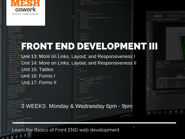 Front End Development III